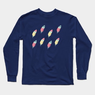 Feathers Pattern Long Sleeve T-Shirt